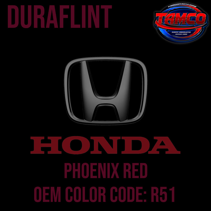 Honda Phoenix Red | R51 | 1985-1991 | OEM DuraFlint Series Single Stage