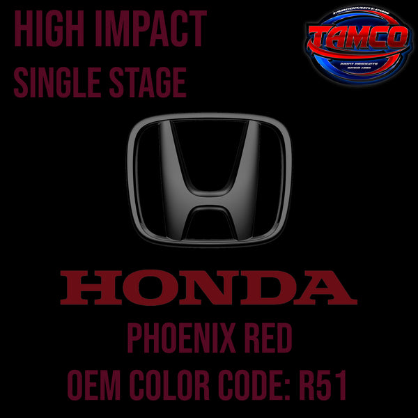 Honda Phoenix Red | R51 | 1985-1991 | OEM High Impact Series Single Stage