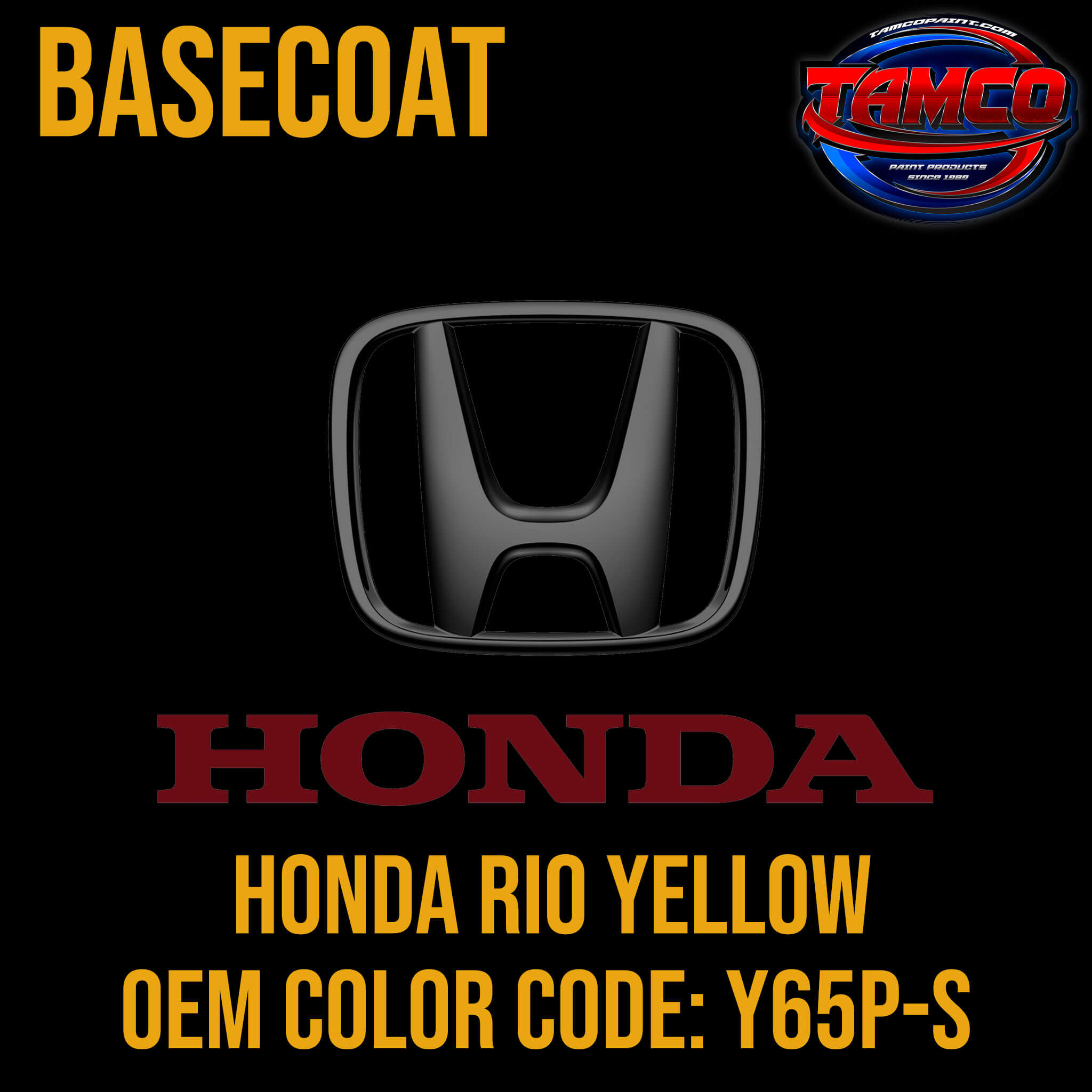 HONDA RIO YELLOW OEM BASECOAT