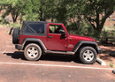 Deep Cherry Red Crystal Pearl Jeep Wrangler