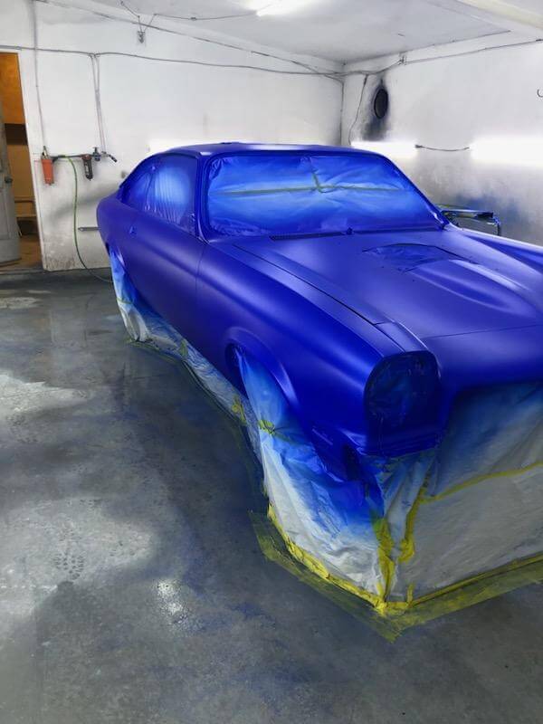 Blue Nitrous Chevy Vega