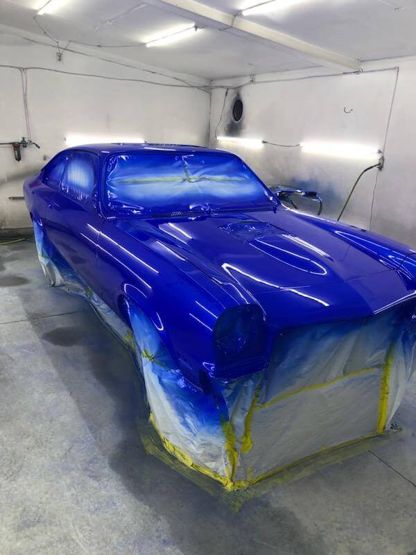 Blue Nitrous Chevy Vega