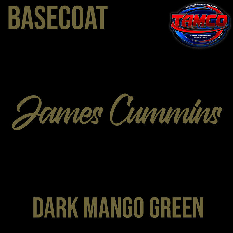 Tamco Paint Customer Color by James Cummins Dark Mango Green Basecoat