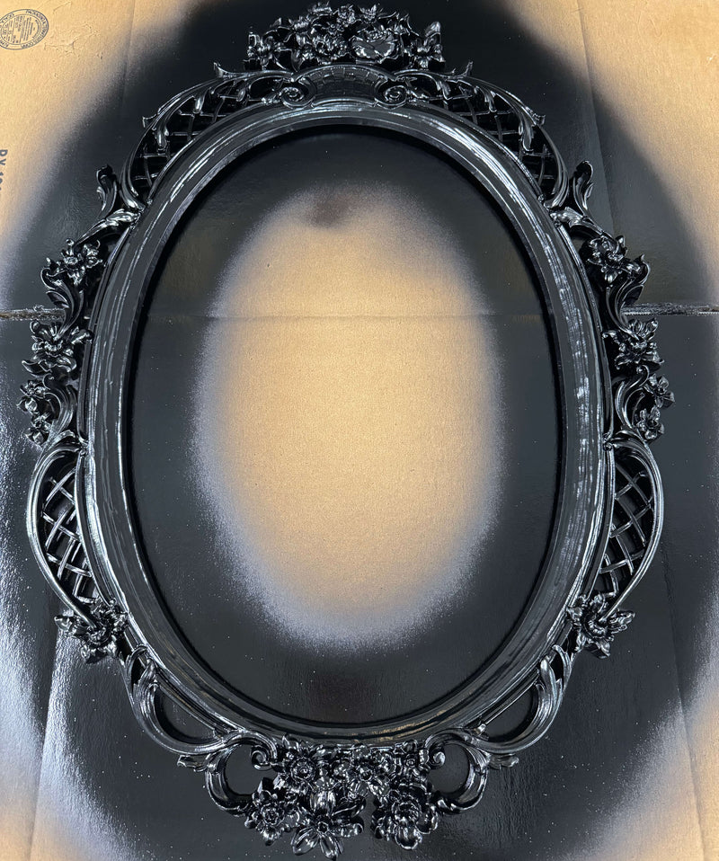 Tamco Paint Jet Black Basecoat on Mirror Frame