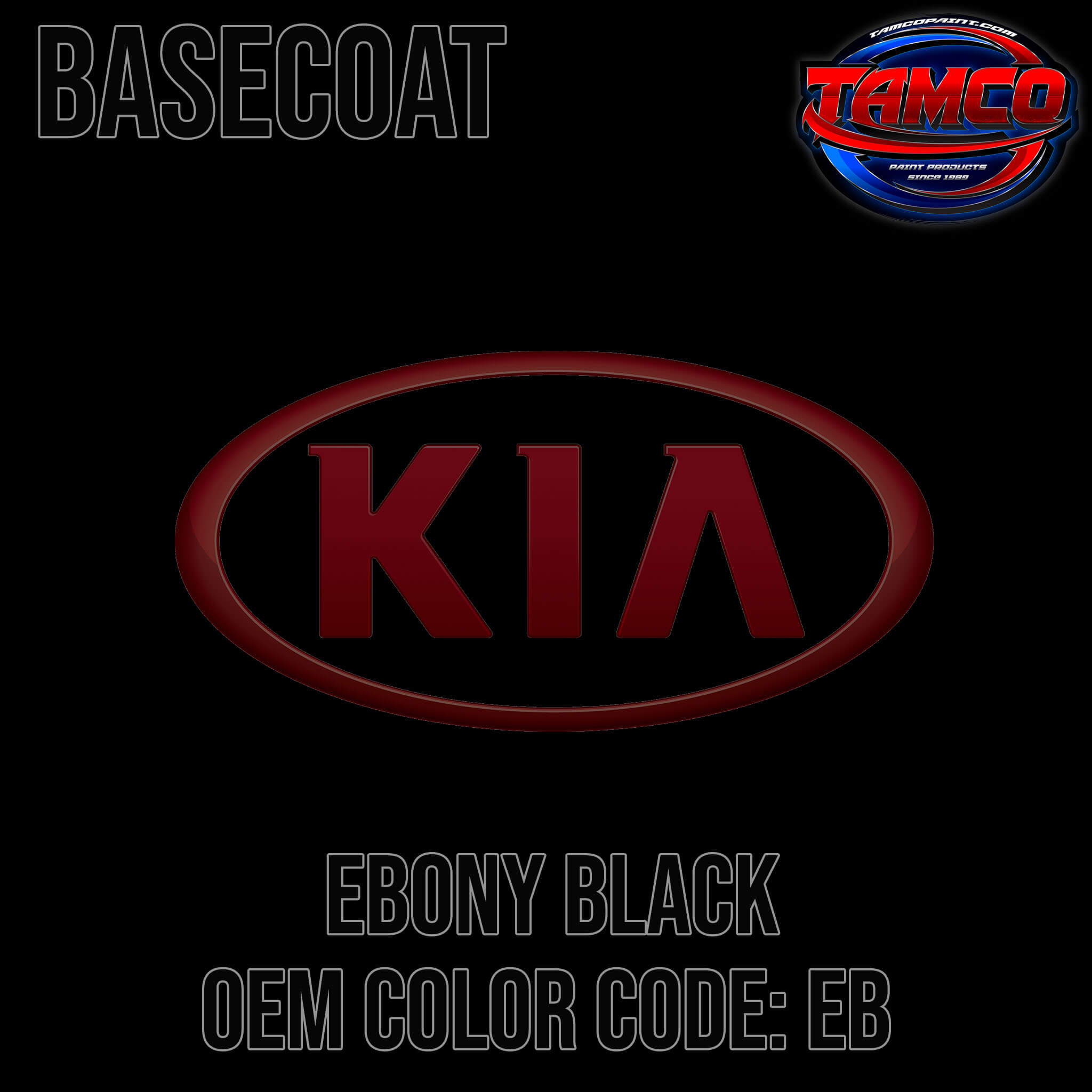 Ebony Black OEM Basecoat