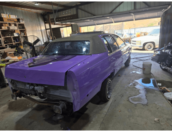 Tamco Paint Lavender Lust Pearl in 1996 Cadillac Fleetwood Brougham