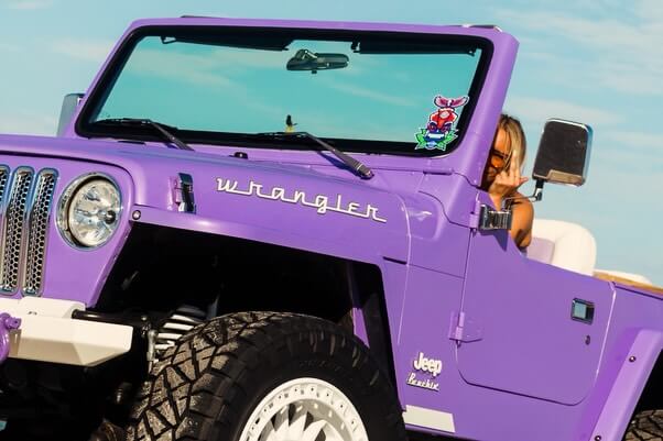 Tamco Paint Lavender Lust Pearl in Jeep Wrangler