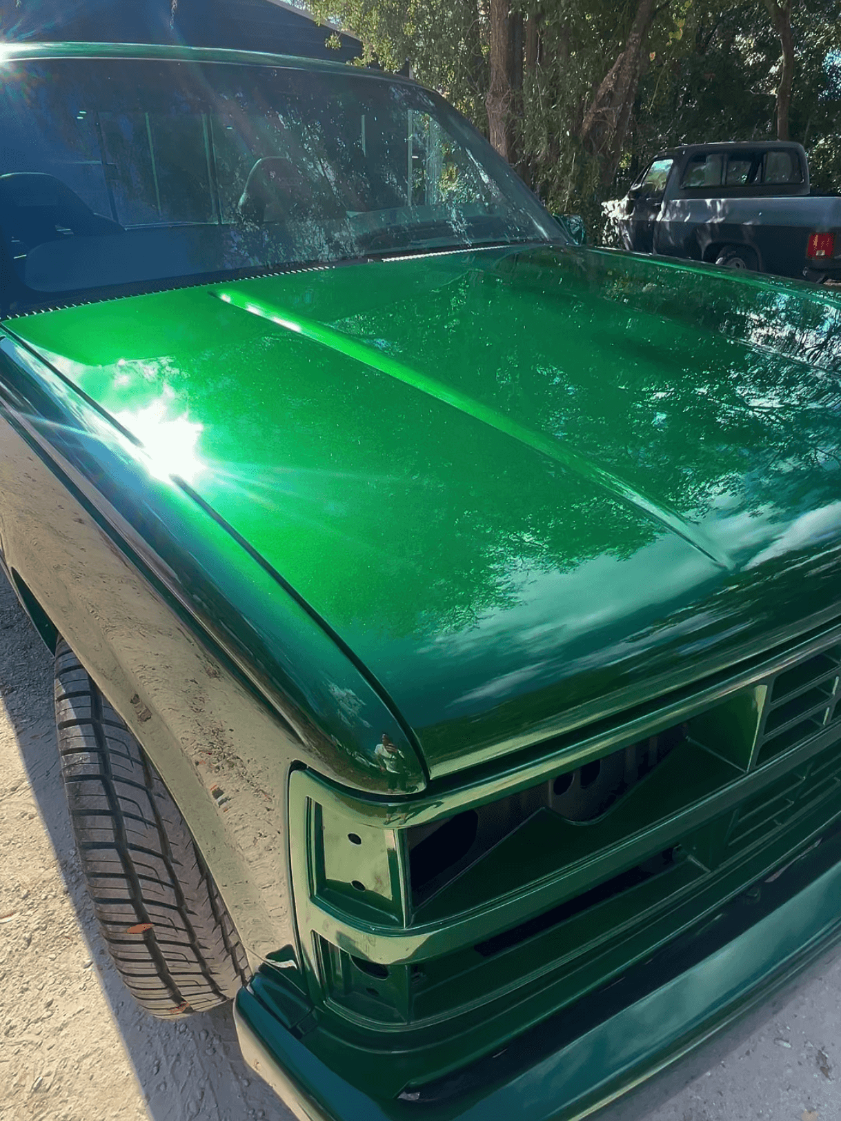 Tamco Paint Lead Sled Green on Chevrolet C/K