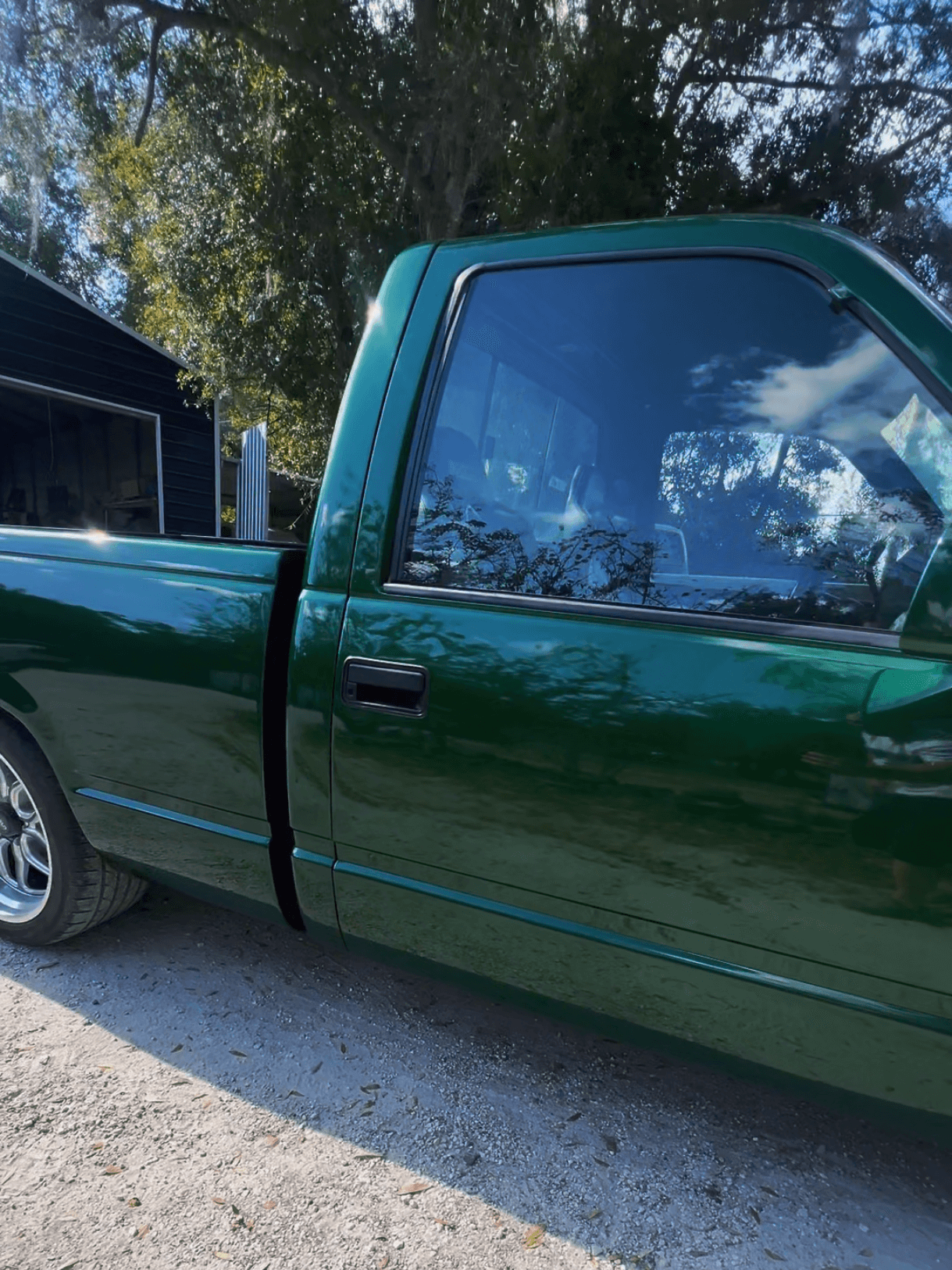 Tamco Paint Lead Sled Green on Chevrolet C/K