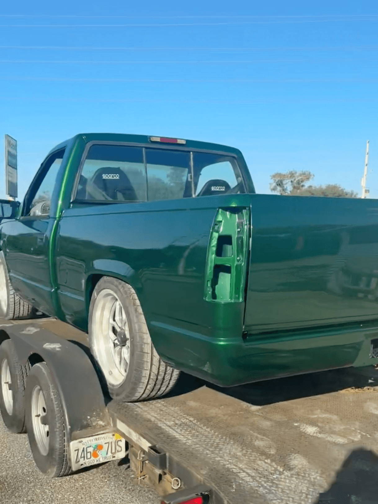 Tamco Paint Lead Sled Green on Chevrolet C/K