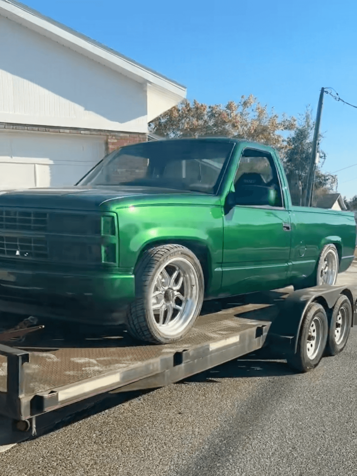 Tamco Paint Lead Sled Green on Chevrolet C/K