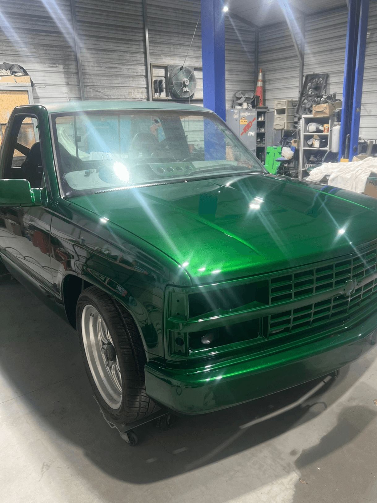 Tamco Paint Lead Sled Green on Chevrolet C/K