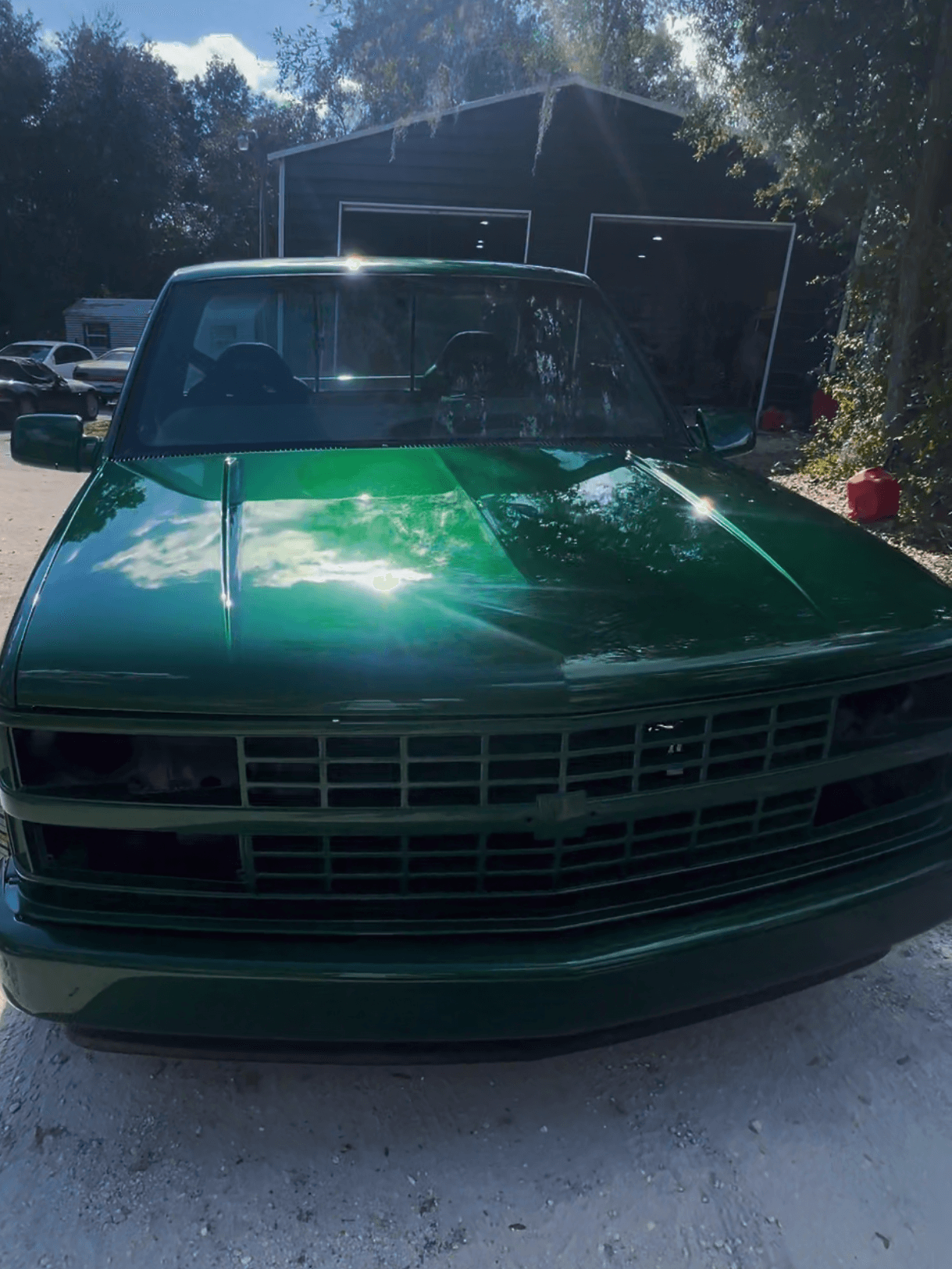 Tamco Paint Lead Sled Green on Chevrolet C/K
