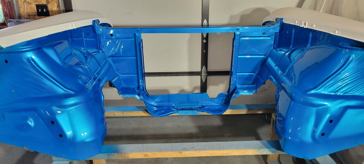 Tamco Paint Tamco Throwback Lemans Blue and Blizzard of Ozz Blue Pearl on 1956 Chevy