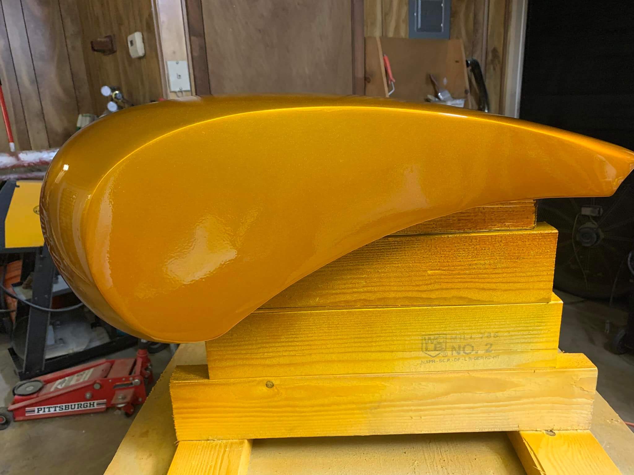 Tamco Paint Lemonade Candy Concentrate on Motorcycle Parts