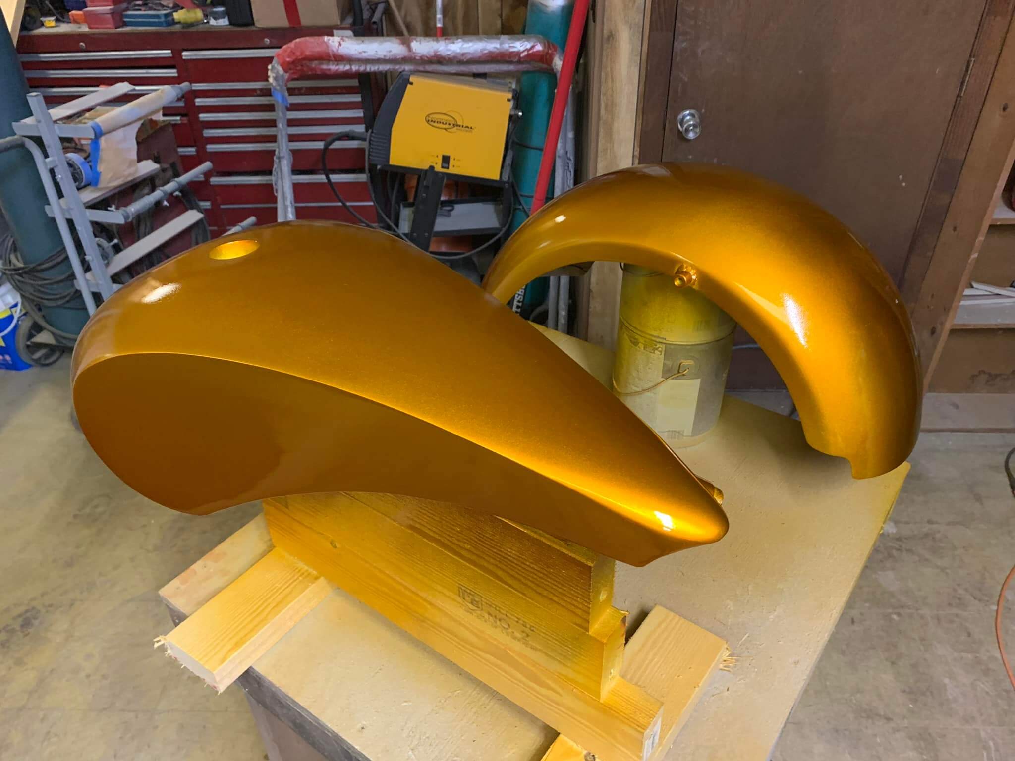 Tamco Paint Lemonade Candy Concentrate on Motorcycle Parts