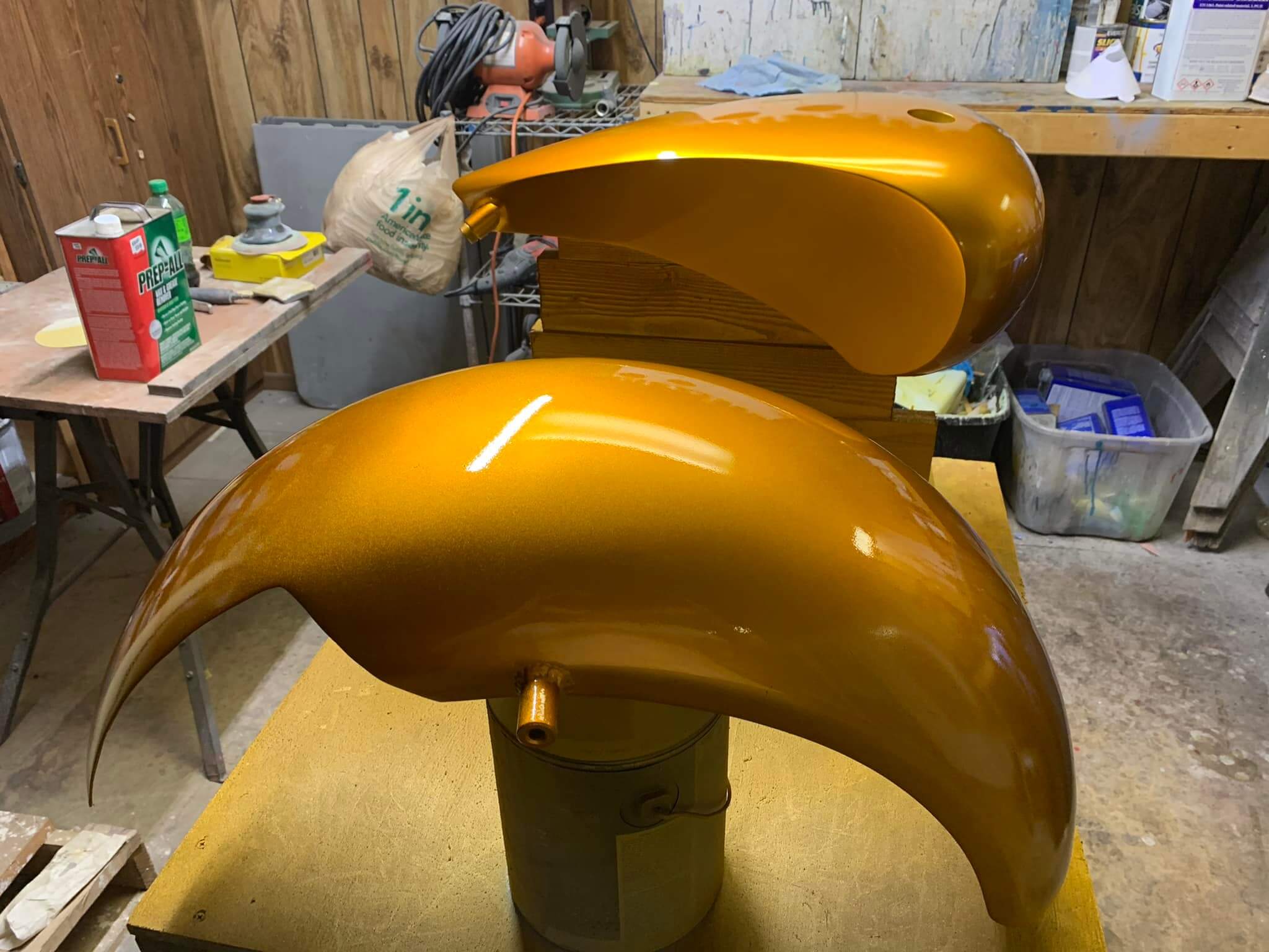 Tamco Paint Lemonade Candy Concentrate on Motorcycle Parts
