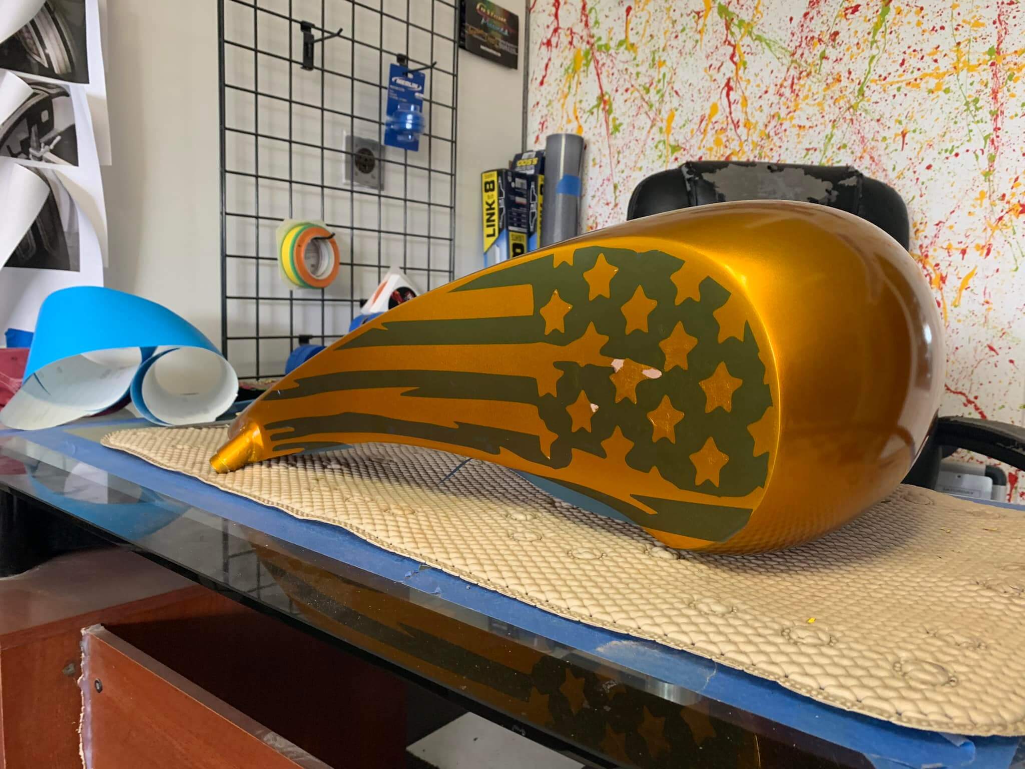 Tamco Paint Lemonade Candy Concentrate on Motorcycle Parts