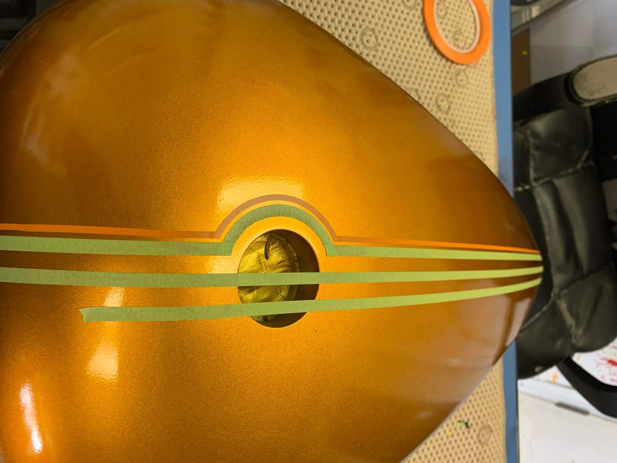Tamco Paint Lemonade Candy Concentrate on Motorcycle Parts
