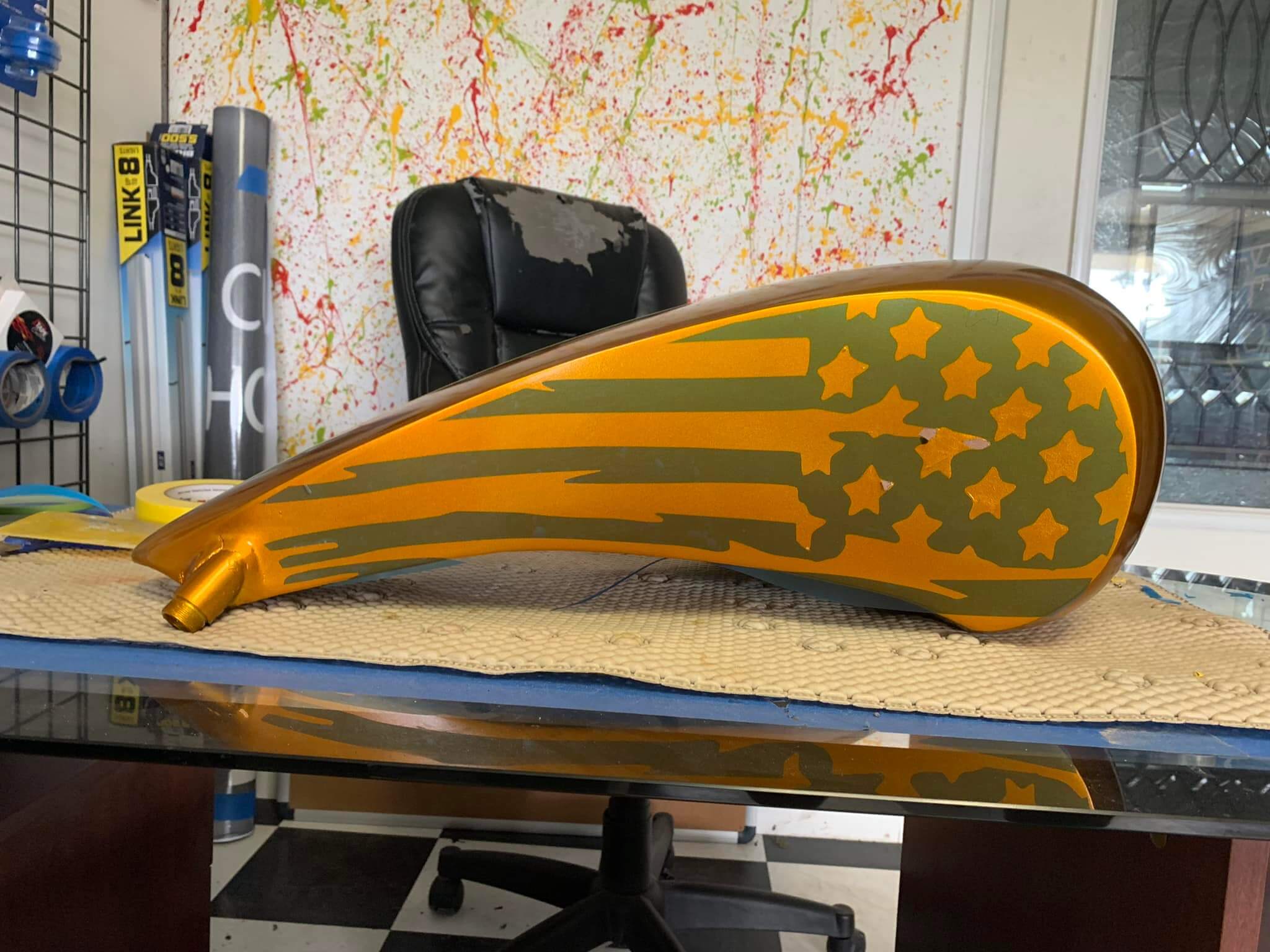 Tamco Paint Lemonade Candy Concentrate on Motorcycle Parts
