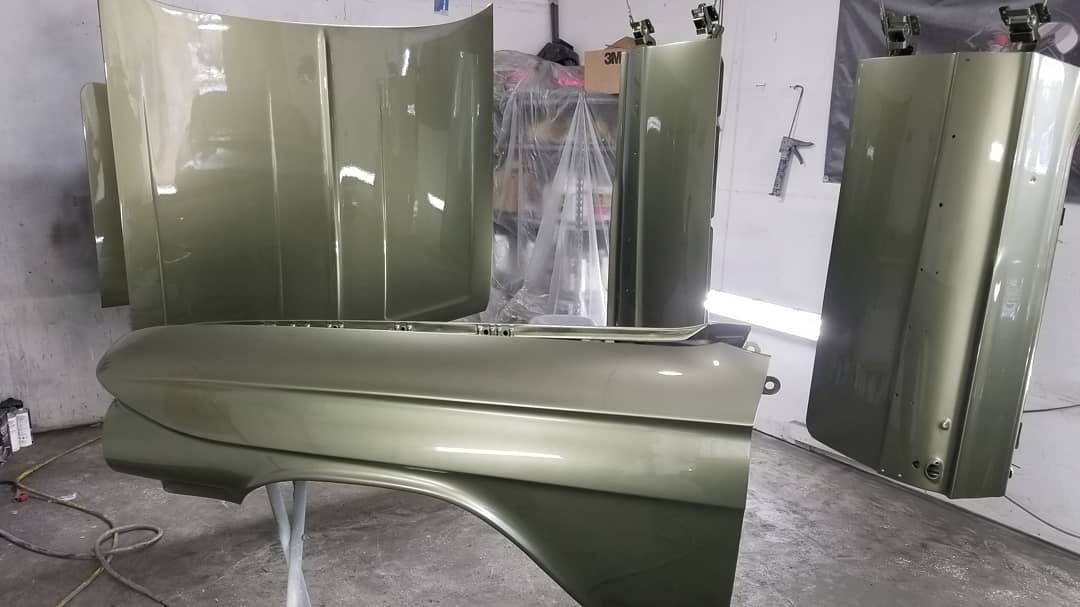 Tamco Paint Lexus Mid Green Metallic on 1961 Chevrolet Impala