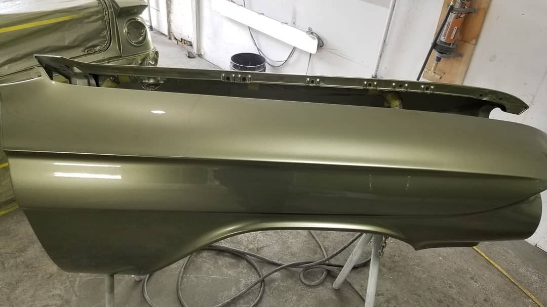 Tamco Paint Lexus Mid Green Metallic on 1961 Chevrolet Impala
