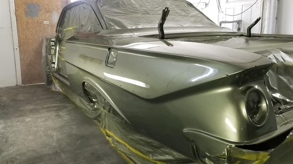 Tamco Paint Lexus Mid Green Metallic on 1961 Chevrolet Impala