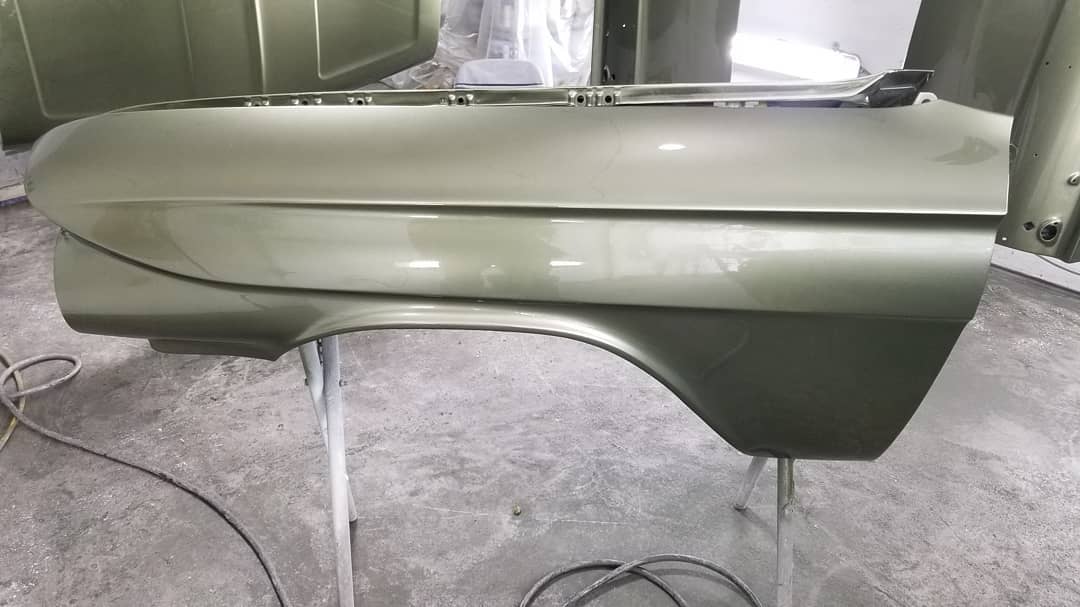 Tamco Paint Lexus Mid Green Metallic on 1961 Chevrolet Impala