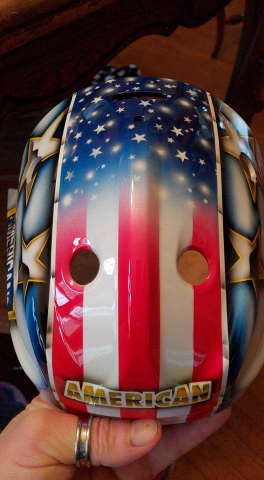 Liberty Blue Motorcycle Helmet