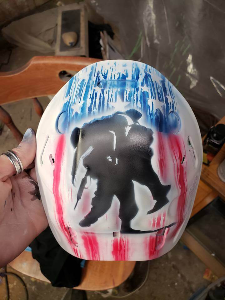 Liberty Blue Motorcycle Helmet