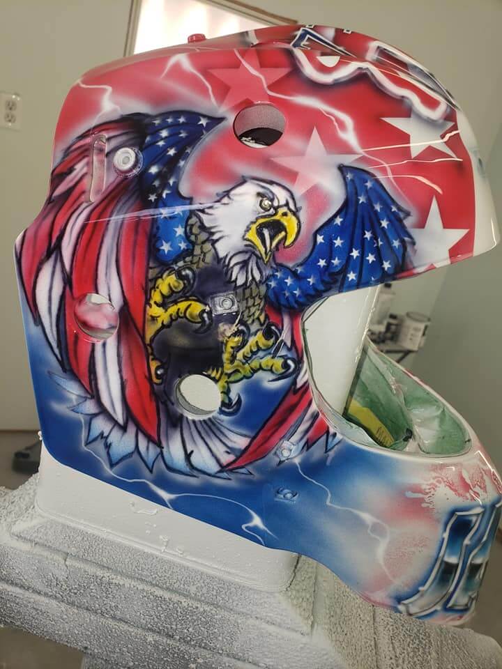 Liberty Blue Motorcycle Helmet