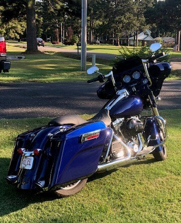 Liberty Blue Motorcycle