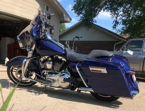 Liberty Blue Motorcycle