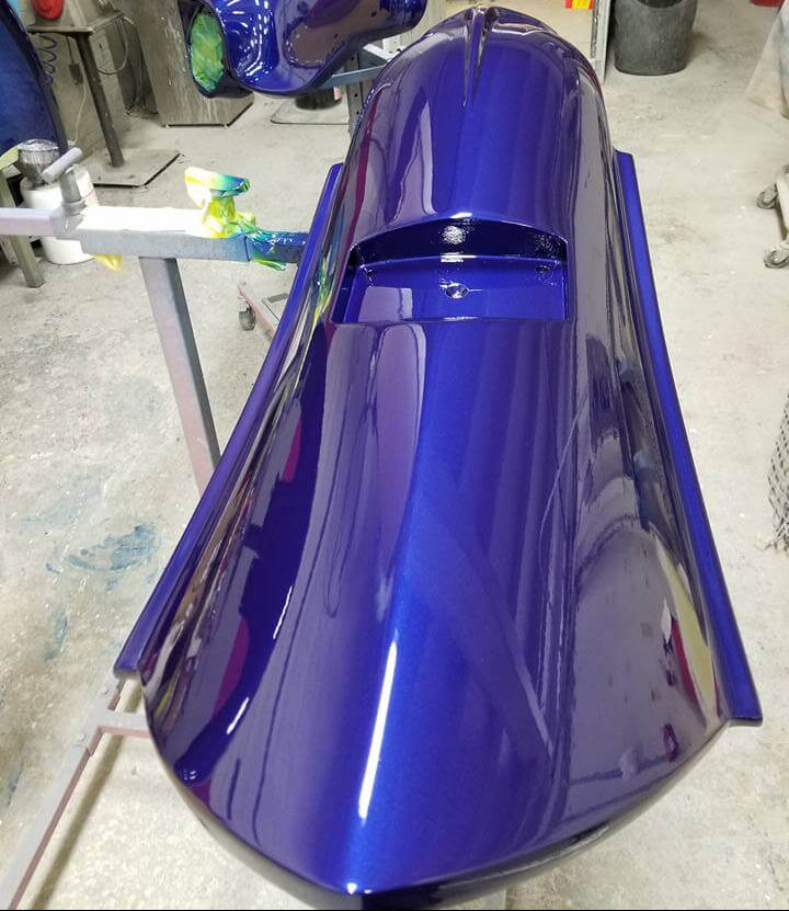 Tamco Paint Liberty Blue on Harley Davidson Street Glide
