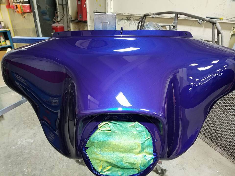 Tamco Paint Liberty Blue on Harley Davidson Street Glide