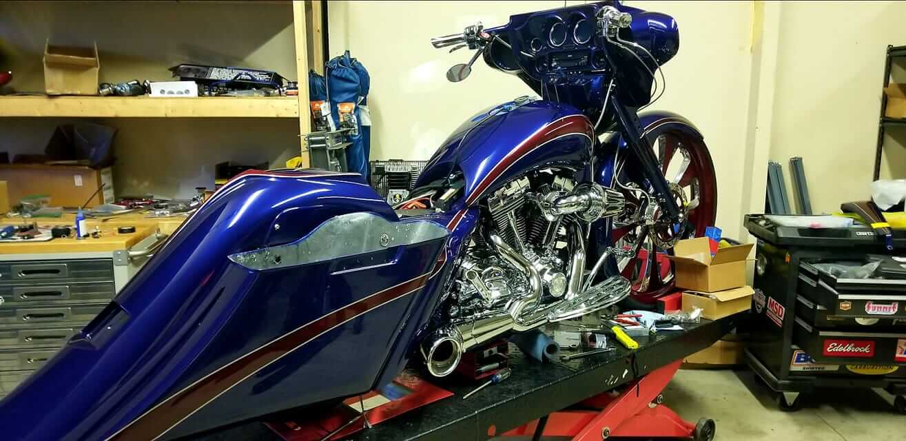 Tamco Paint Liberty Blue on Harley Davidson Street Glide
