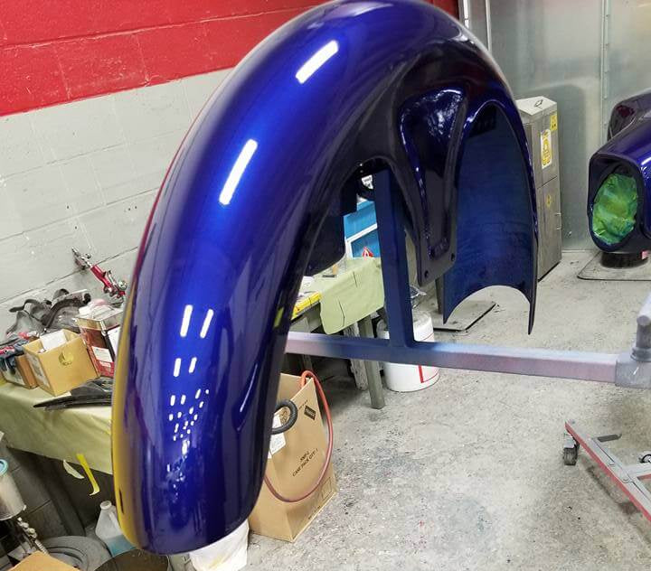Tamco Paint Liberty Blue on Harley Davidson Street Glide