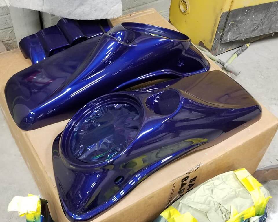 Tamco Paint Liberty Blue on Harley Davidson Street Glide