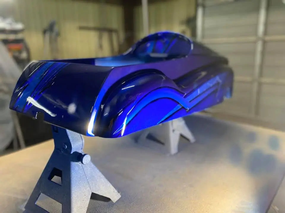 Tamco Paint Liberty Blue on RC Car