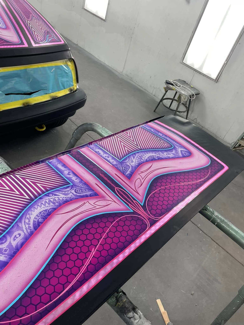 Tamco Paint Lipstick and Punk Rock Pink - Candy Pearl in 1969 Chevrolet Impala