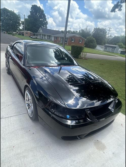 LAY FOX_ MURDERED  OUT BLACK2.0 FORD MUSTANG