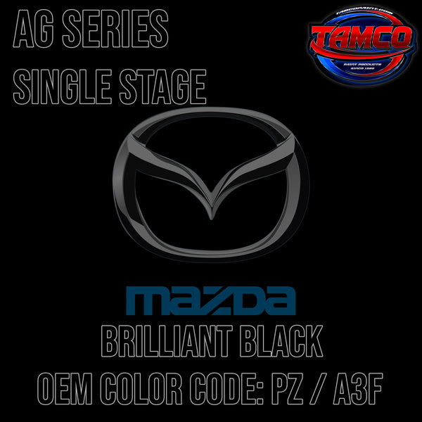 ONLY Mazda Brilliant Black | PZ / A3F | 1973-2022 | OEM AG Series Single Stage