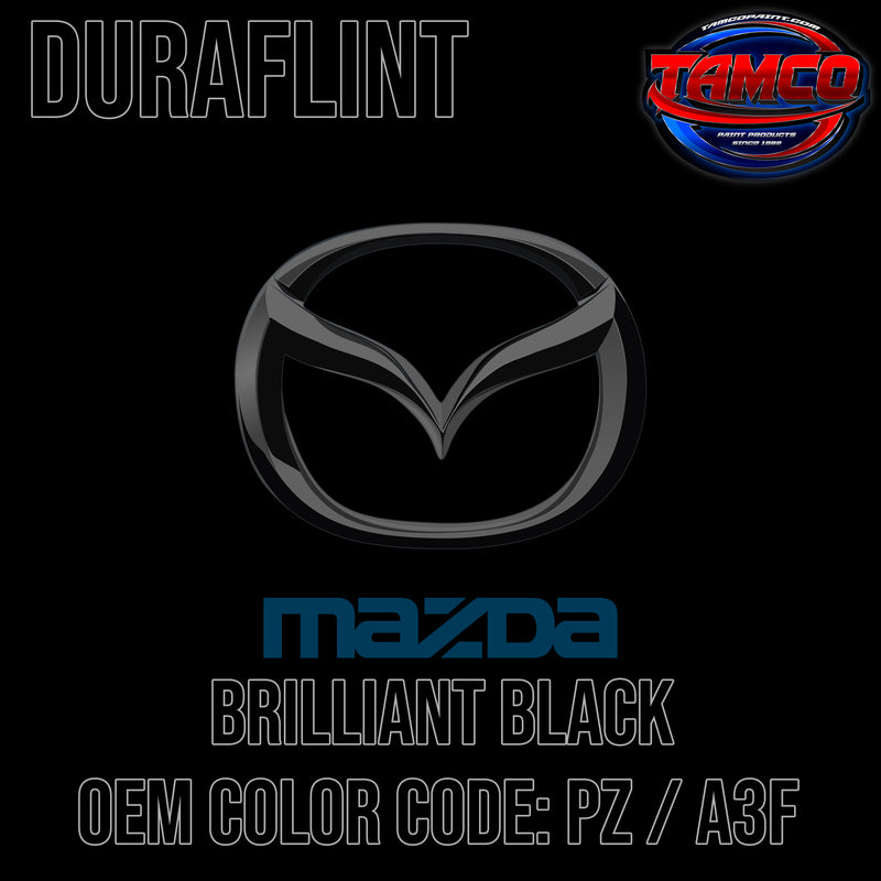 Mazda Brilliant Black | PZ | 1973-2022 | OEM DuraFlint Series Single Stage