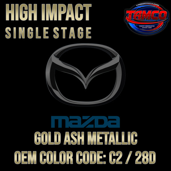 Mazda Gold Ash Metallic | C2 / 28D | 2003-2006 | OEM High Impact Single Stage