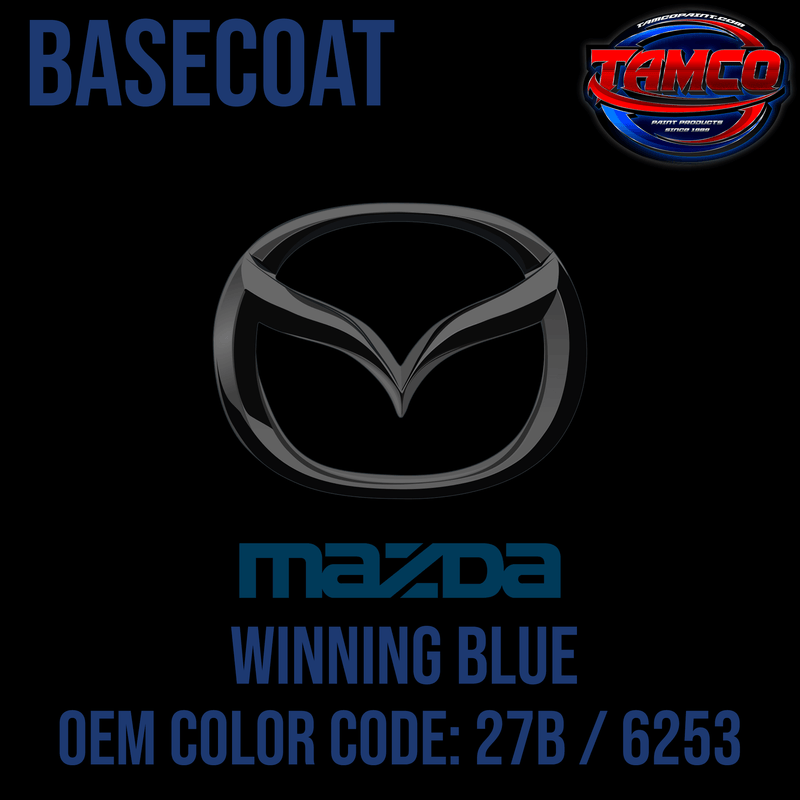 Tamco Paint Mazda Winning Blue OEM Color Code: 27B / 6253 Basecoat