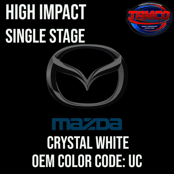 Tamco Paint Mazda Crystal White Code UC OEM High Impact Single Stage