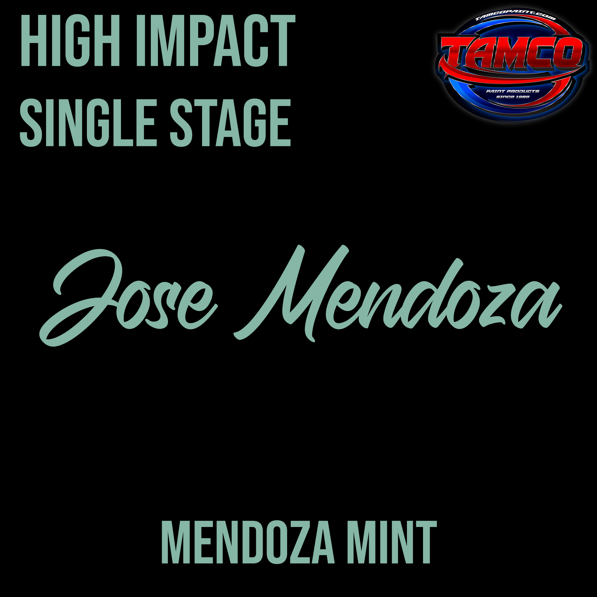Tamco Paint Customer Color Mendoza Mint by Jose Mendoza in High Impact Single Stage
