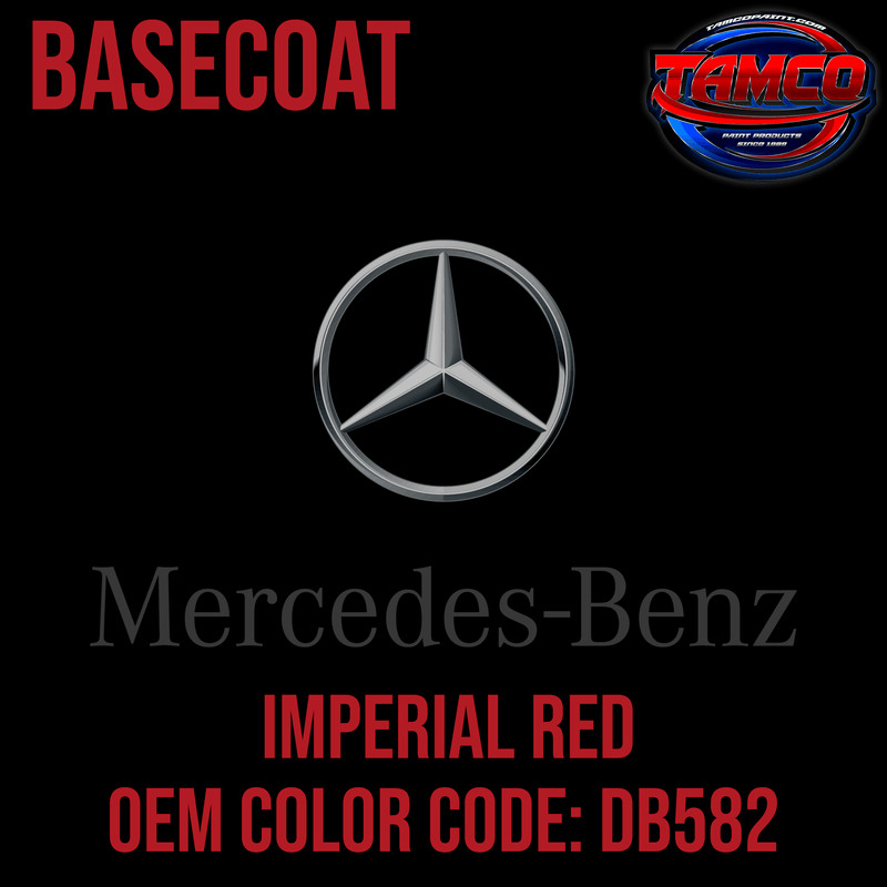 Tamco Paint Mercedes-Benz Imperial Red Code DB582 OEM Basecoat