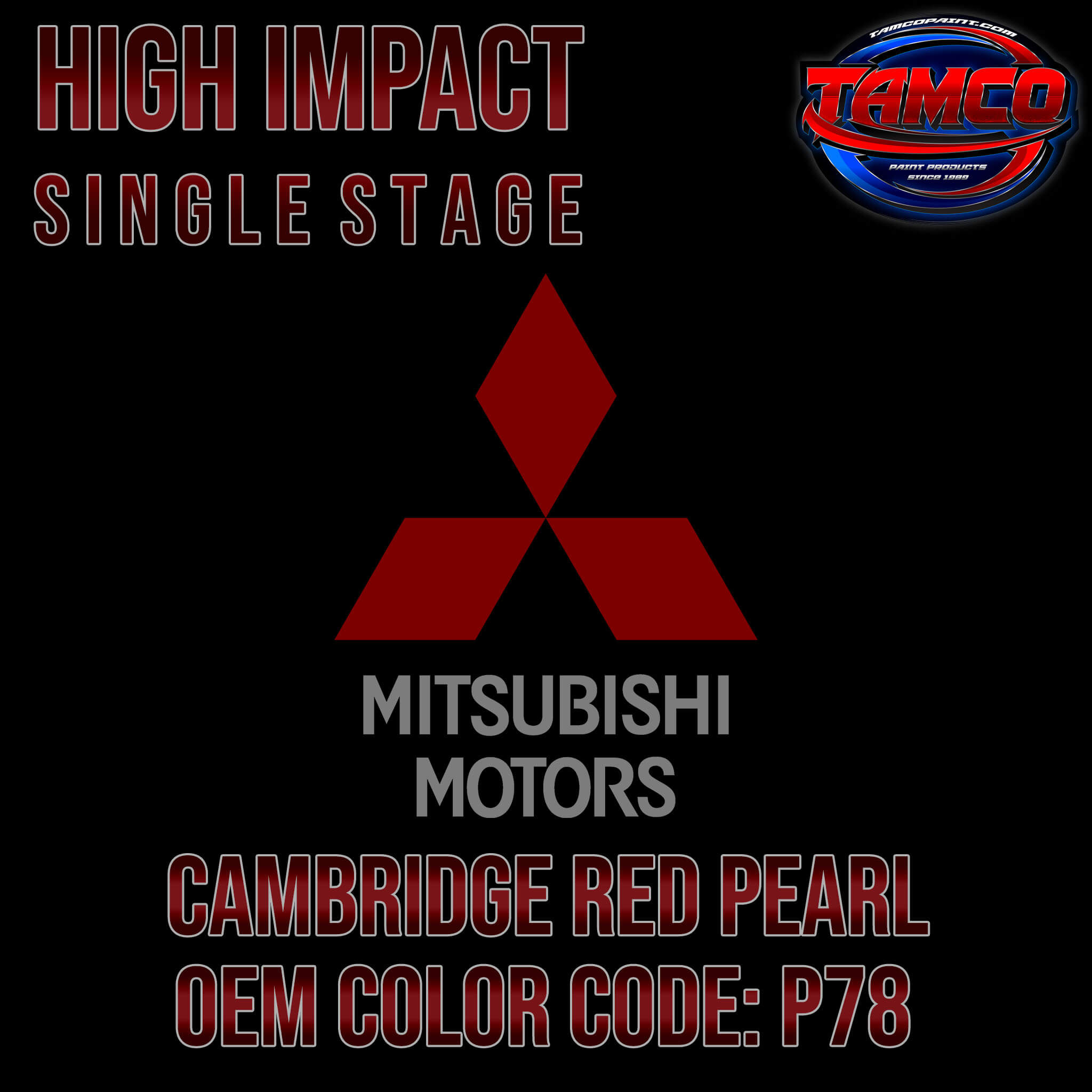 Mitsubishi Cambridge Red Pearl | P78 | 1996-2005 | OEM High Impact Single Stage