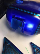 Tamco Paint Monaco & SoCal Blue Candy Concentrate on Motorcycle Fuel Tank